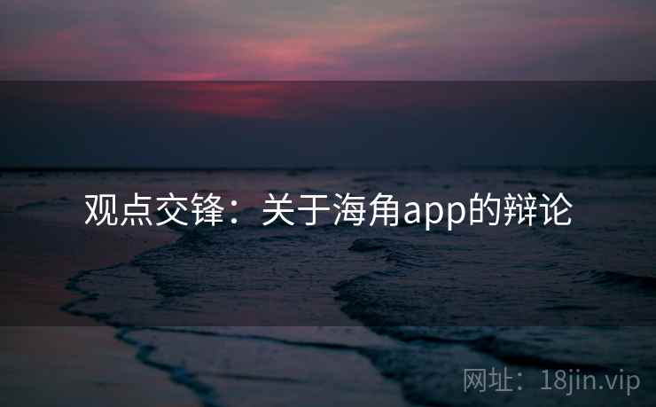 观点交锋：关于海角app的辩论