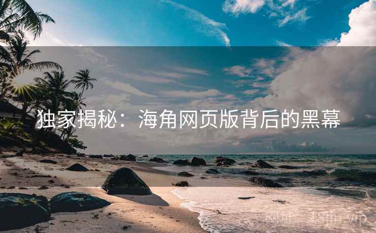 独家揭秘：海角网页版背后的黑幕